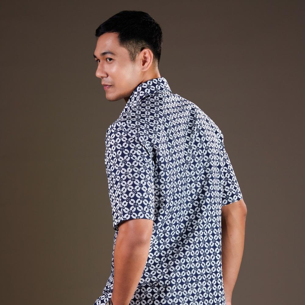 Ritara - Mandalas Premium Men's Short Sleeve Batik Shirt