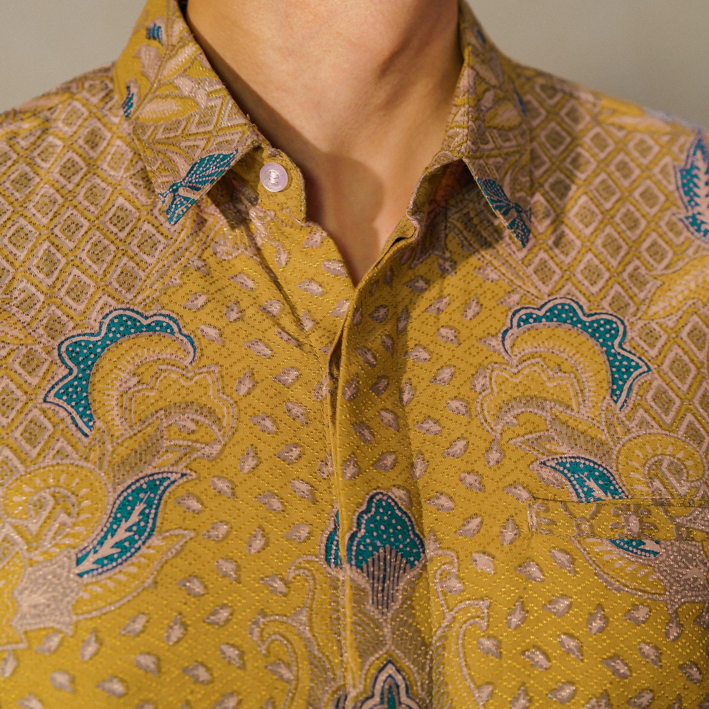 Karniva - Mandalas Premium Men's Short Sleeve Batik Shirt