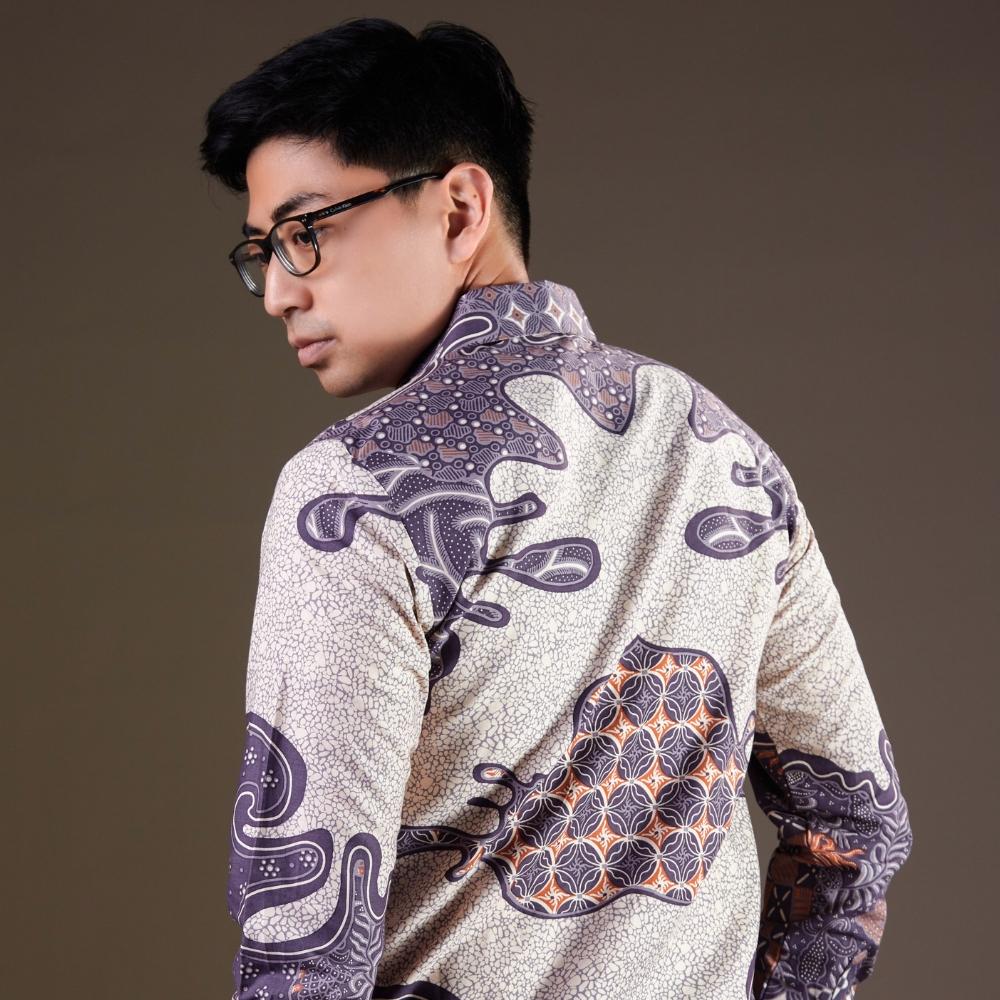 Dibsiren - Mandalas Premium Men's Long Sleeve Batik Shirt