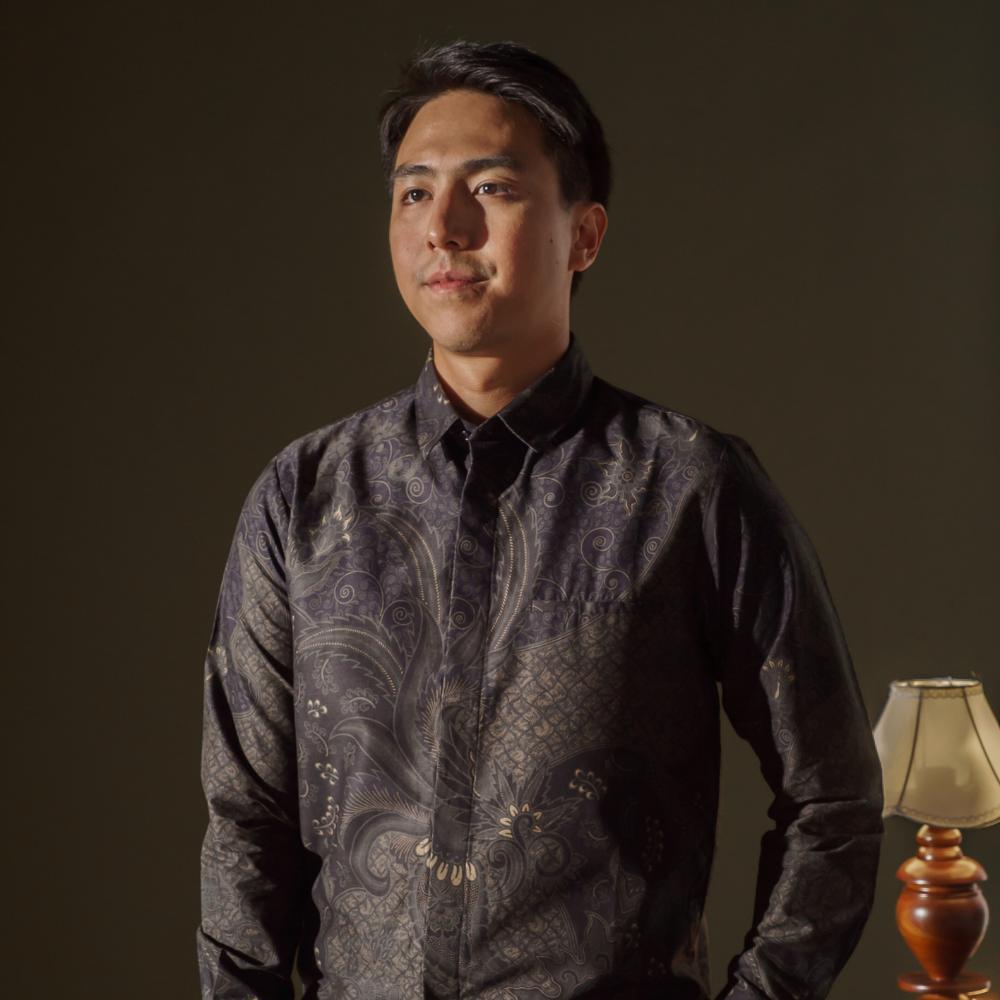 Madhani - Mandalas Premium Long Sleeve Men's Batik Shirt