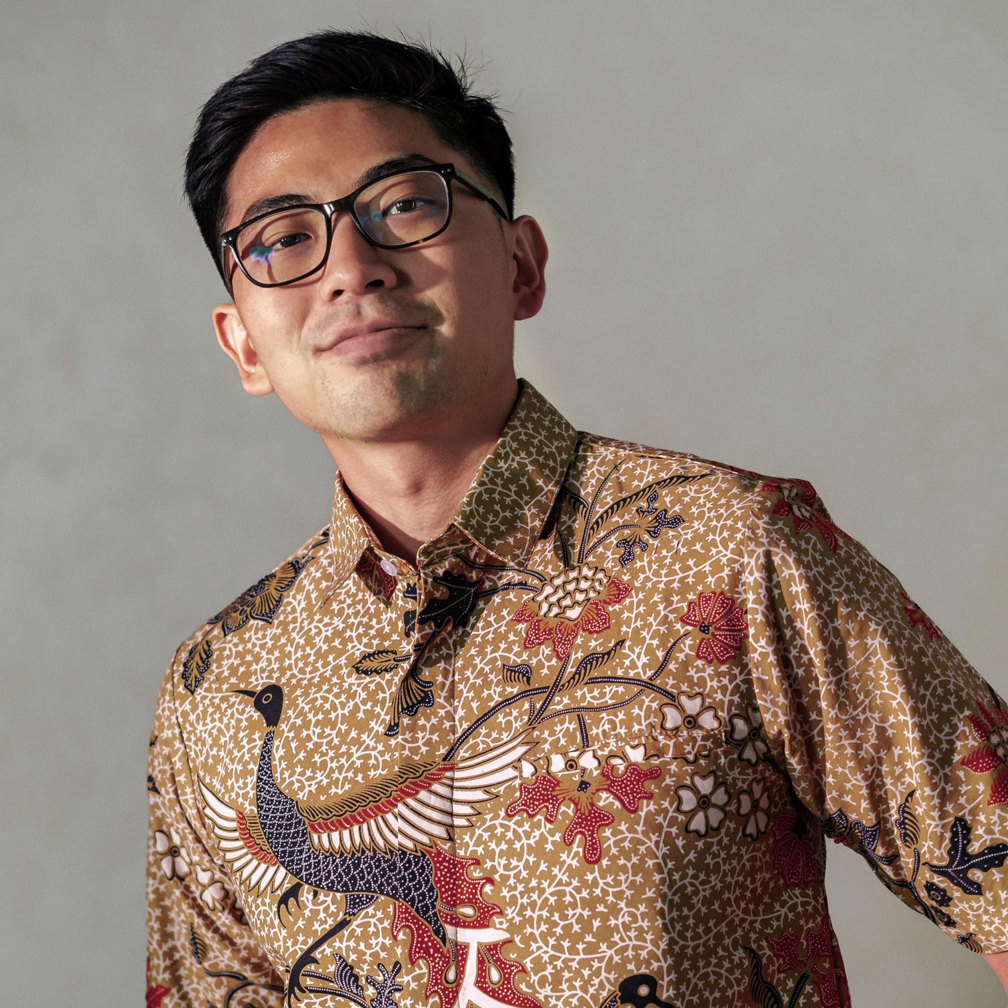 Trisesa - Mandalas Premium Men's Short Sleeve Batik Shirt