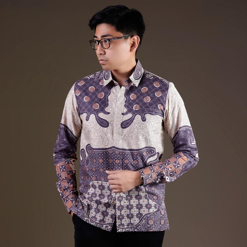 Dibsiren - Mandalas Premium Men's Long Sleeve Batik Shirt