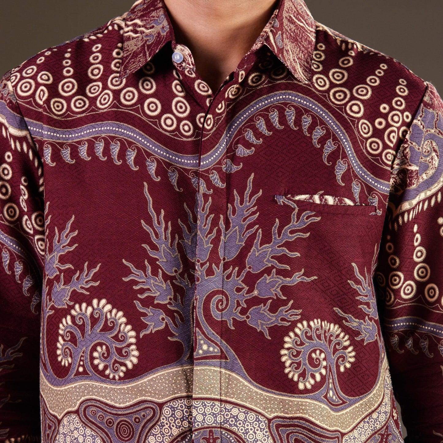Nagadara - Mandalas Kemeja Batik Pria Premium Lengan Panjang