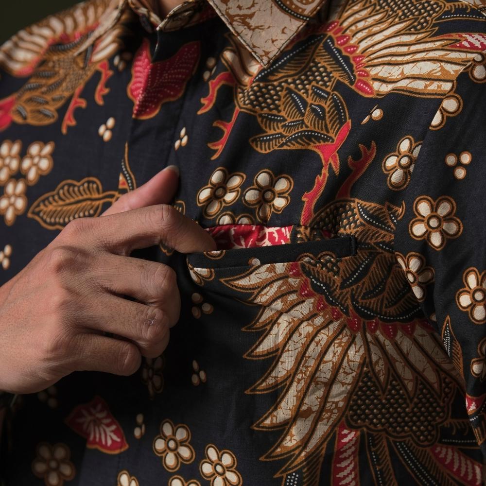 Simatam - Mandalas Premium Men's Short Sleeve Batik Shirt