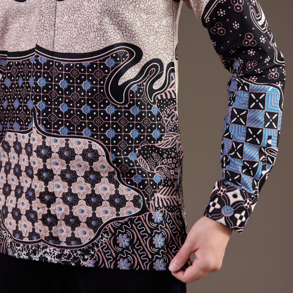 Dibsidian - Mandalas Premium Men's Long Sleeve Batik Shirt