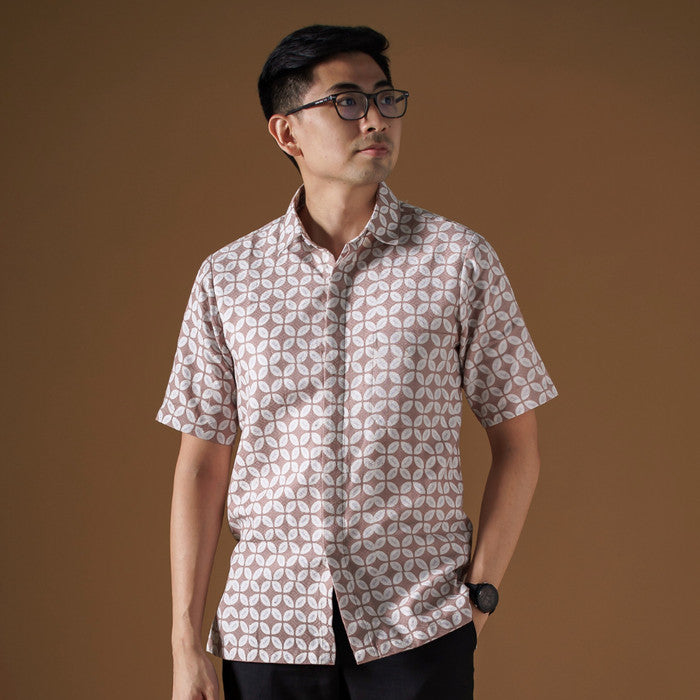 Kawamon - Mandalas Kemeja Batik Pria Premium Lengan Pendek