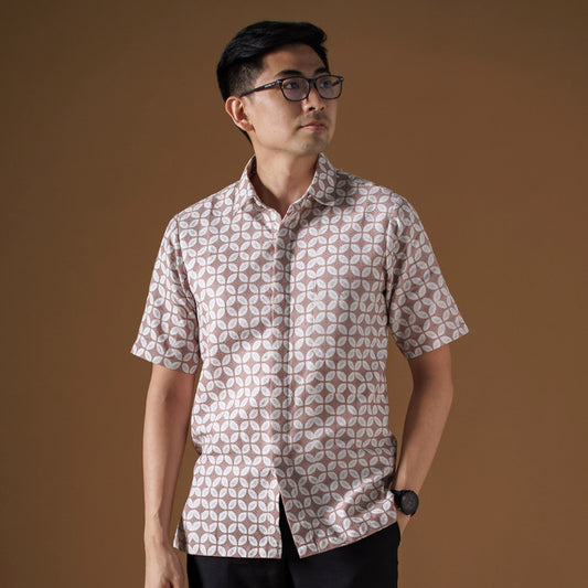 Kawamon - Mandalas Kemeja Batik Pria Premium Lengan Pendek