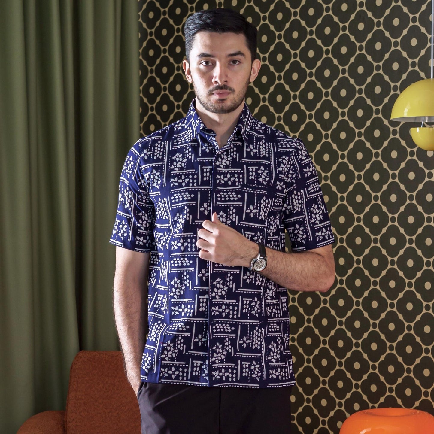 Conteru - Mandalas Kemeja Batik Pria Premium Lengan Pendek