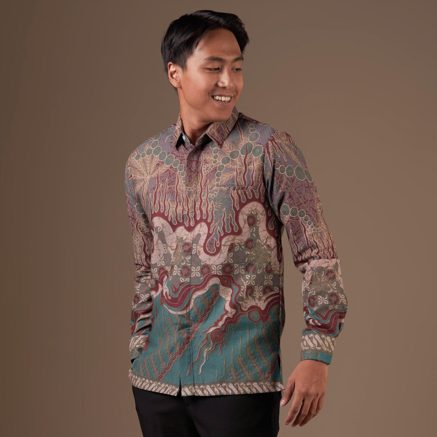 Firekan - Mandalas Kemeja Batik Pria Premium Lengan Panjang
