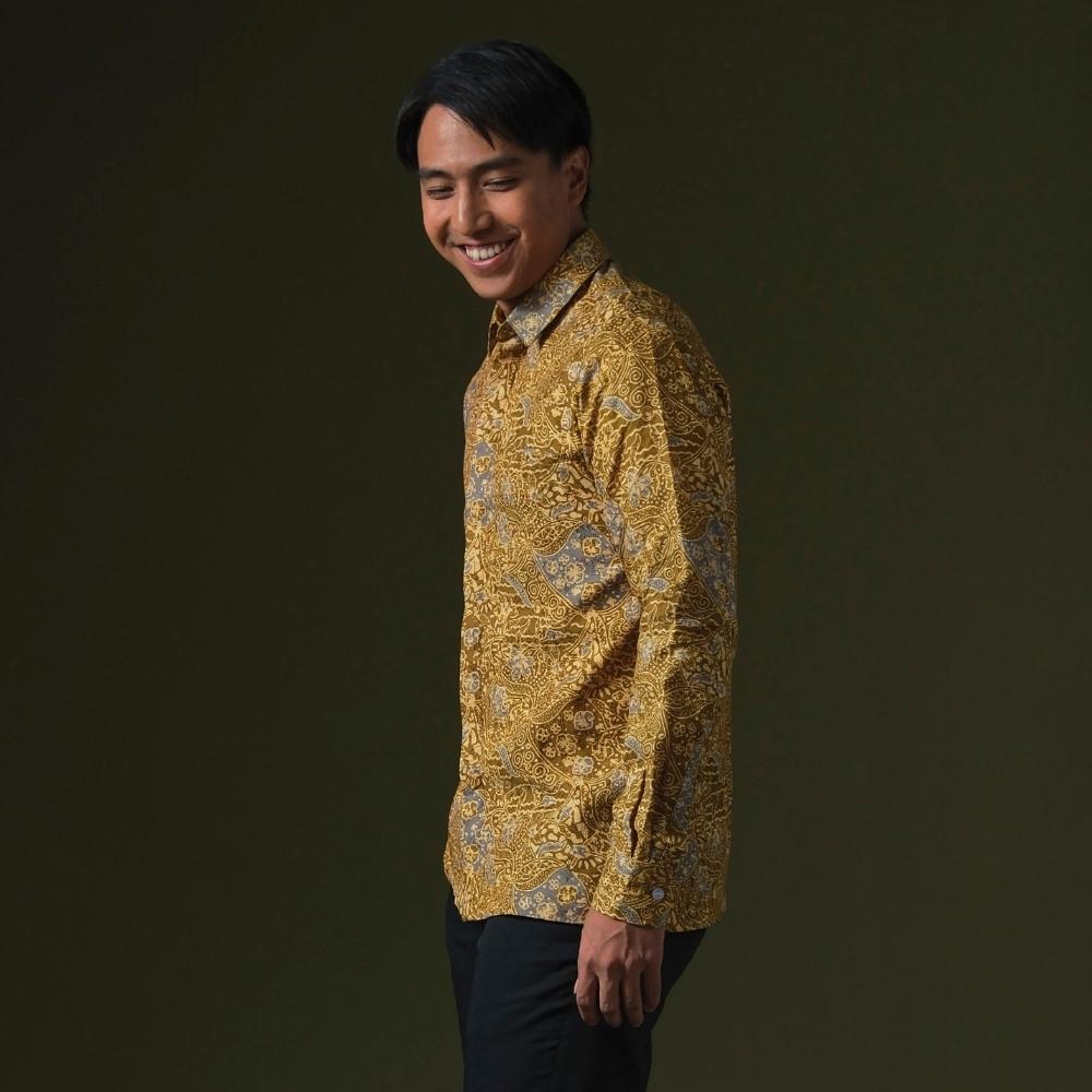 Kemuning - Mandalas Kemeja Batik Pria Premium Lengan Panjang