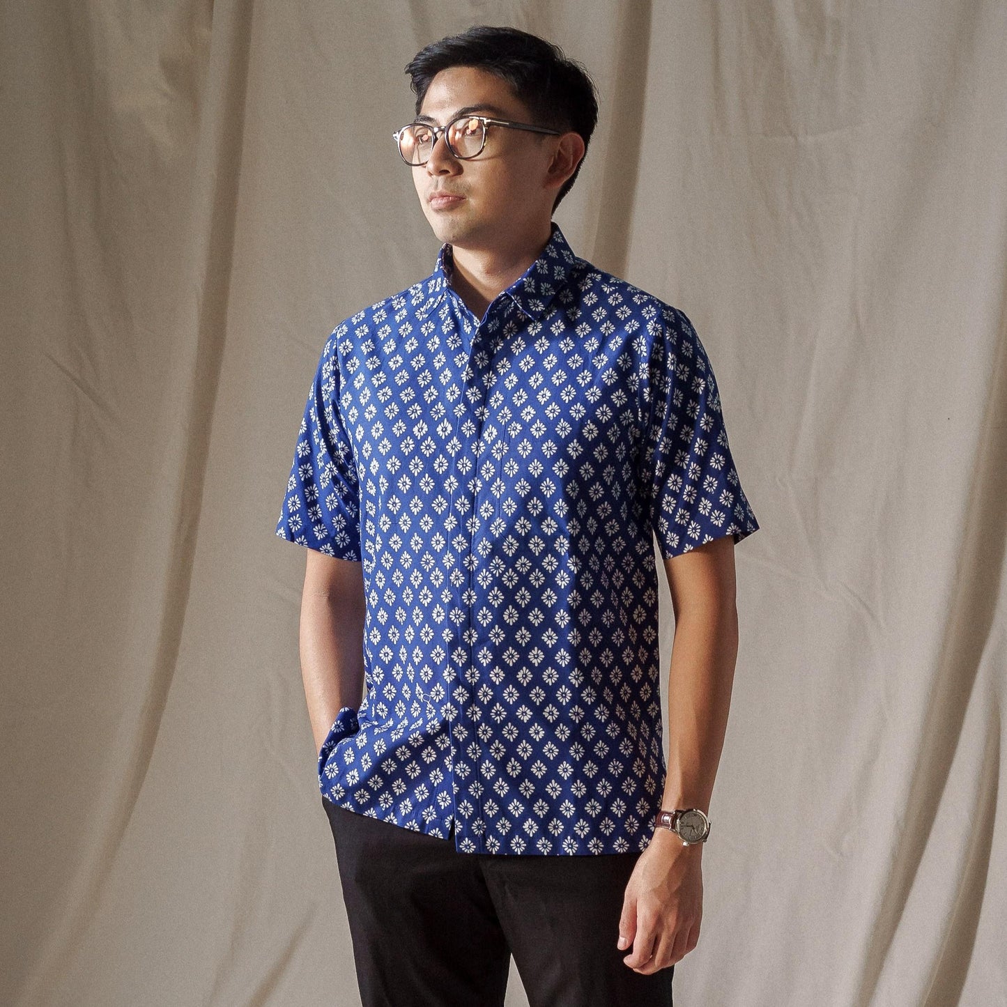 Katara - Mandalas Kemeja Batik Pria Premium Lengan Pendek
