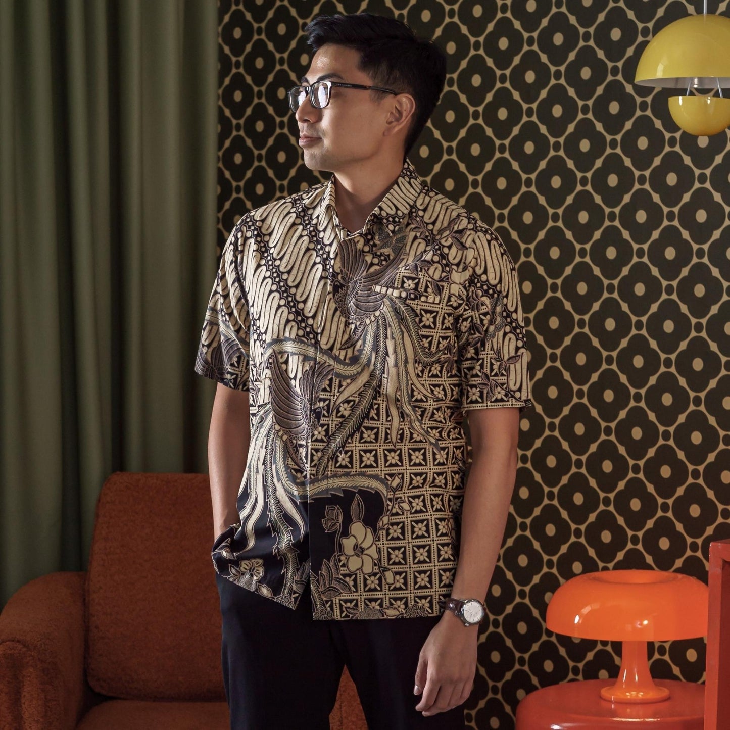Laburel - Mandalas Kemeja Batik Pria Premium Lengan Pendek
