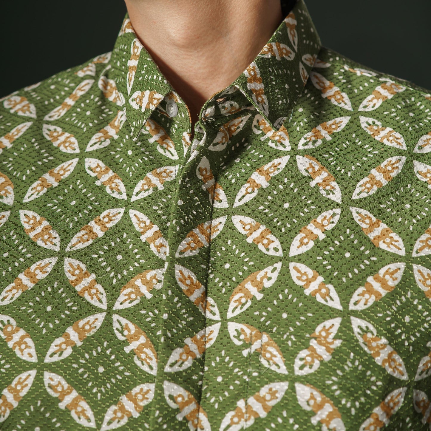 Karsa - Mandalas Premium Men's Short Sleeve Batik Shirt