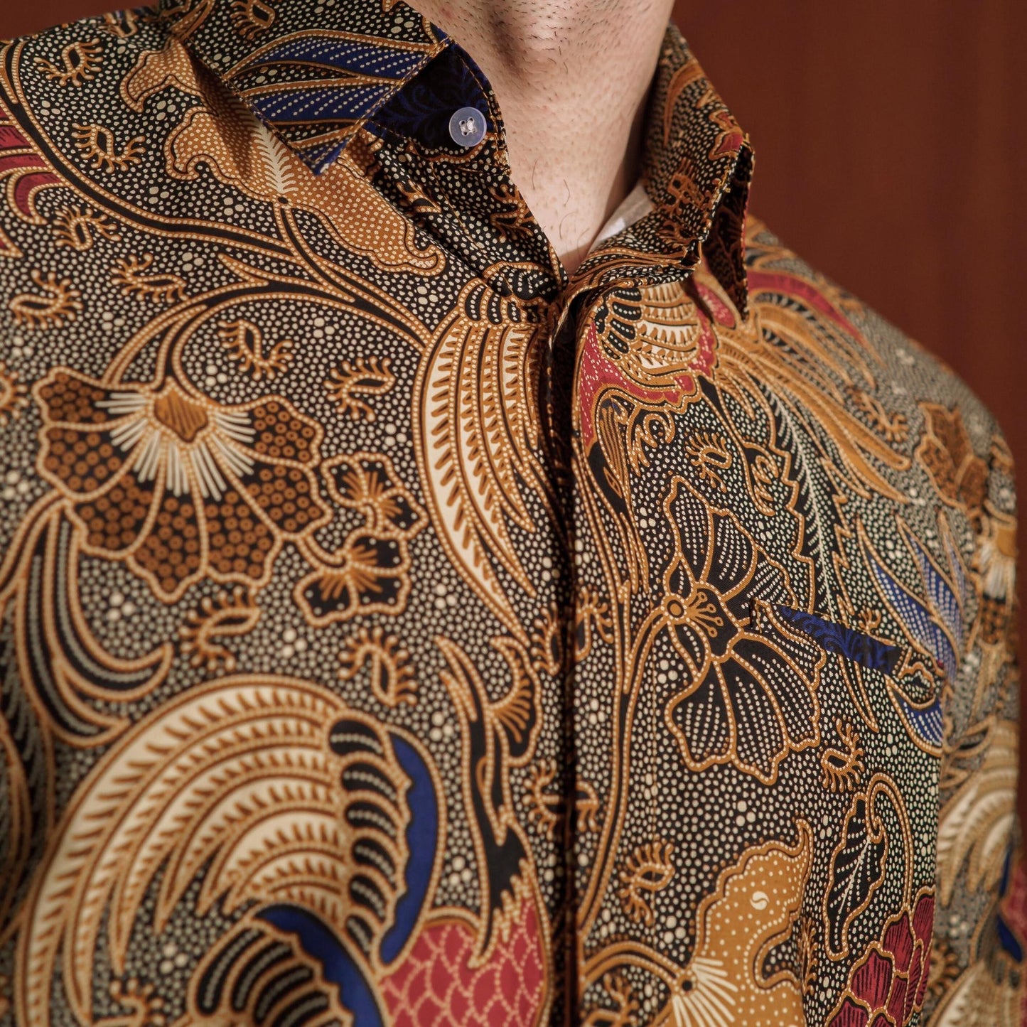 Abumo - Mandalas Kemeja Batik Pria Premium Lengan Pendek