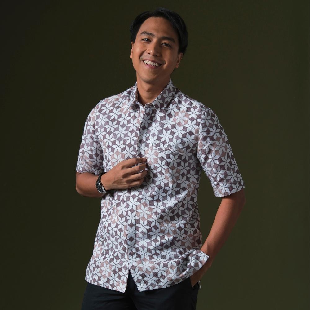 Surya - Mandalas Premium Men's Short Sleeve Batik Shirt