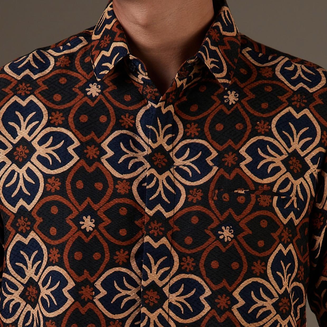 Bejana - Mandalas Kemeja Batik Pria Premium Lengan Pendek