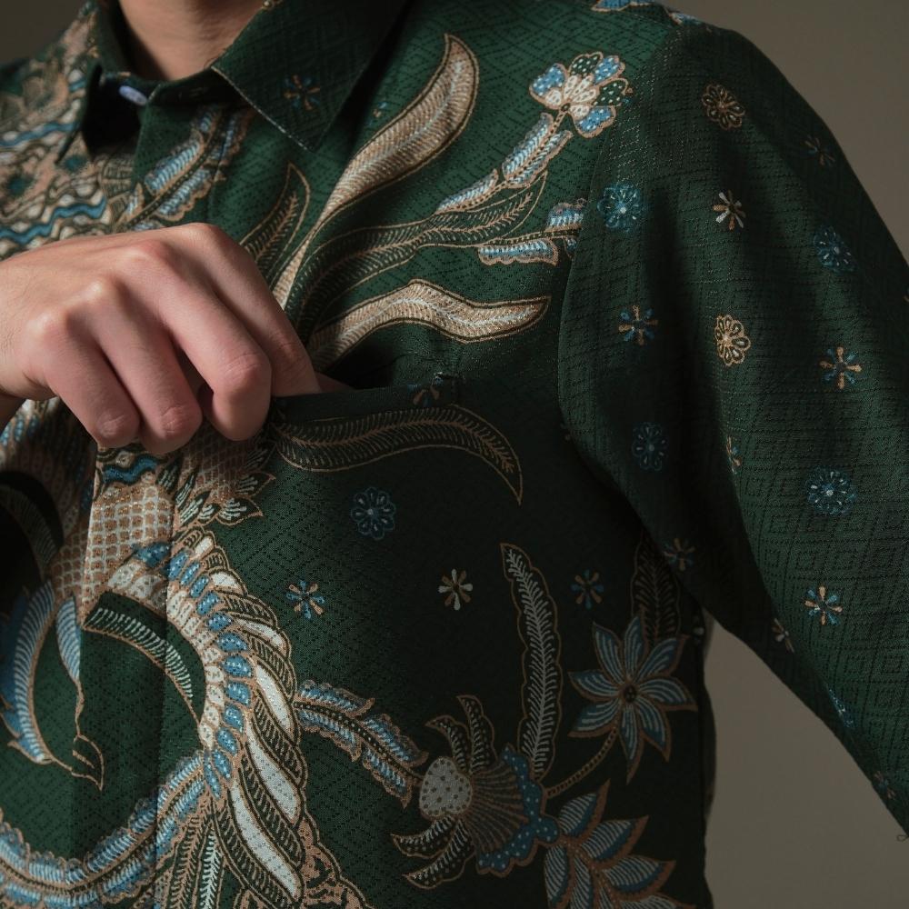 Skrodanta - Mandalas Premium Men's Short Sleeve Batik Shirt