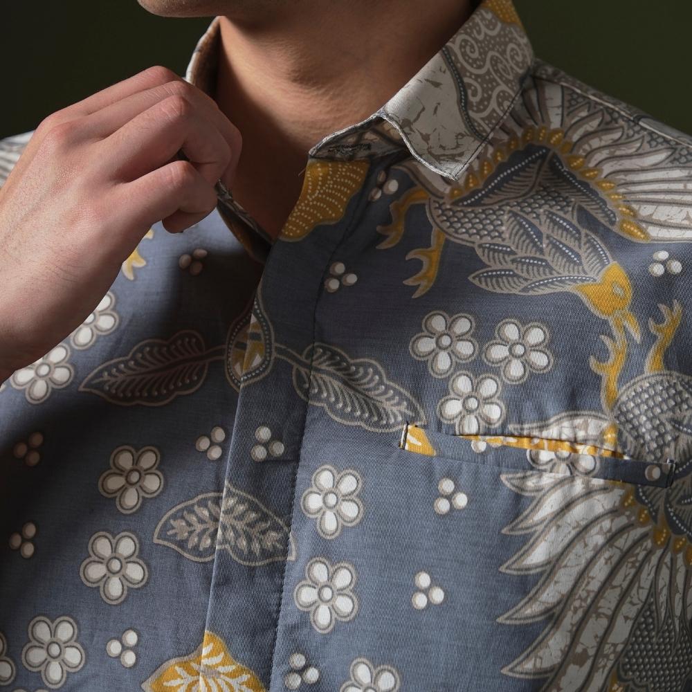 Simaranga - Mandalas Premium Men's Short Sleeve Batik Shirt