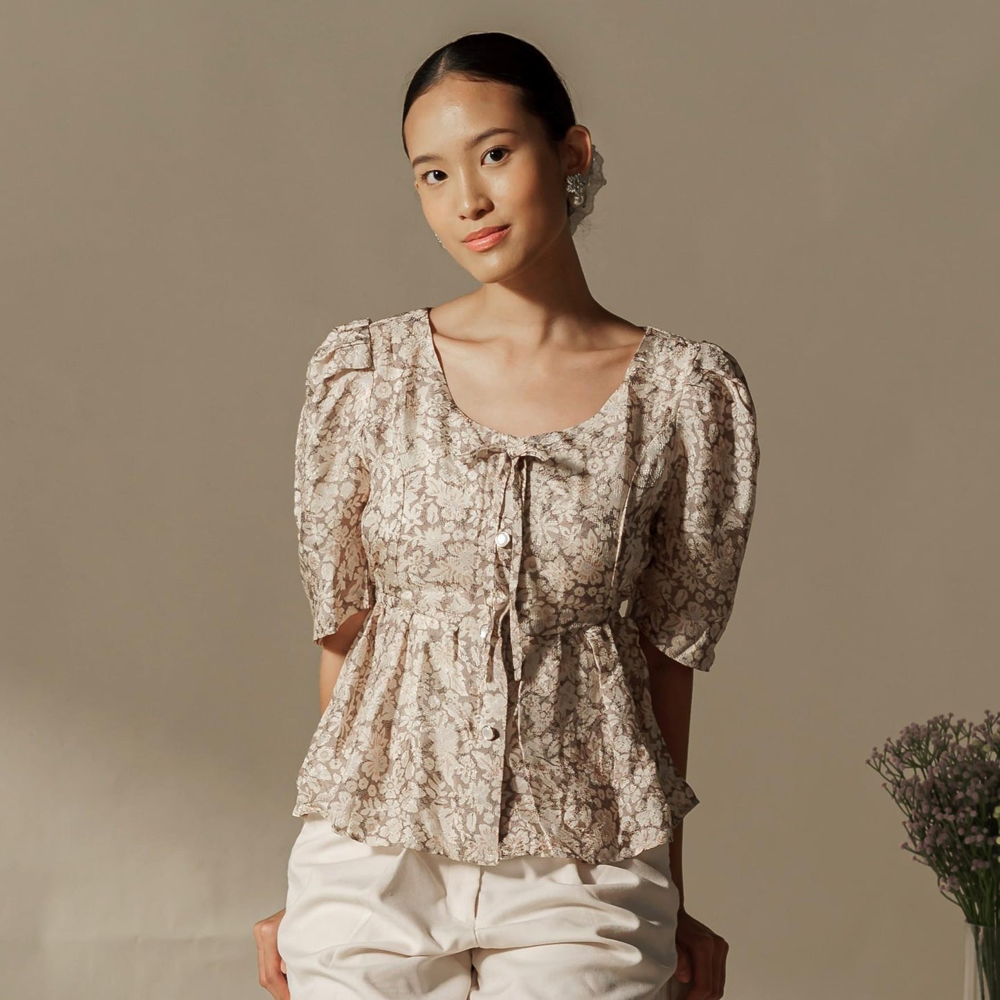 Kania Short Sleeve - Mandalas Modern Outerwear Women's Babydoll Top