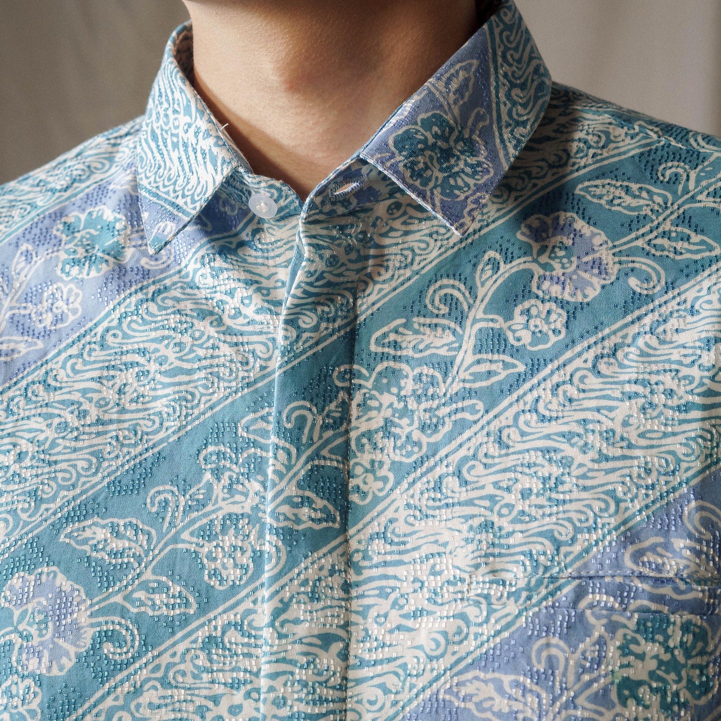 Monjali - Mandalas Premium Men's Long Sleeve Batik Shirt