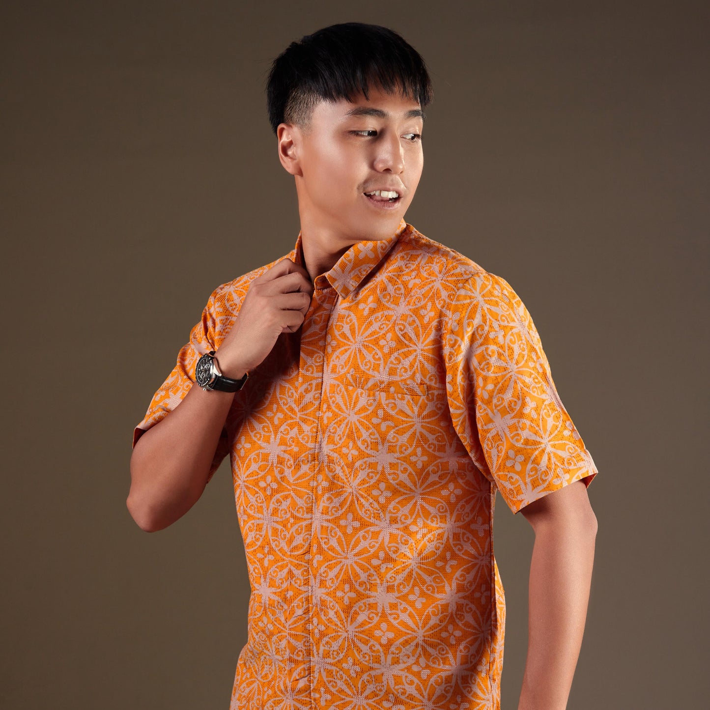Kaning - Mandalas Kemeja Batik Pria Premium Lengan Pendek