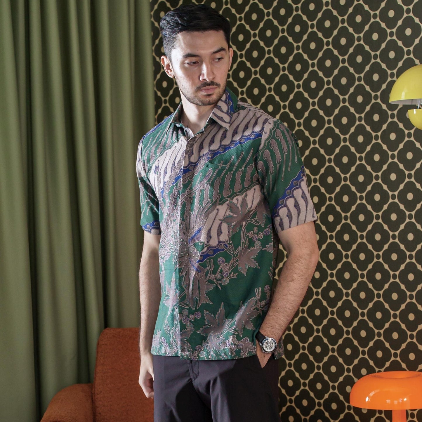 Raijo - Mandalas Kemeja Batik Pria Premium Lengan Pendek