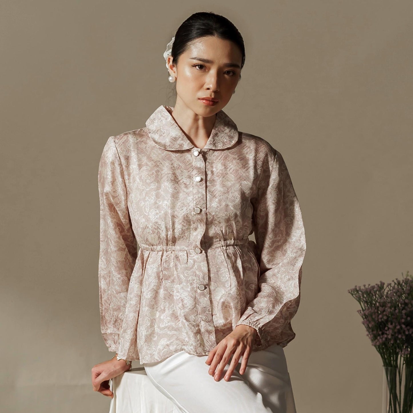 Karima Long Sleeve - Mandalas Modern Outerwear Women's Babydoll Top