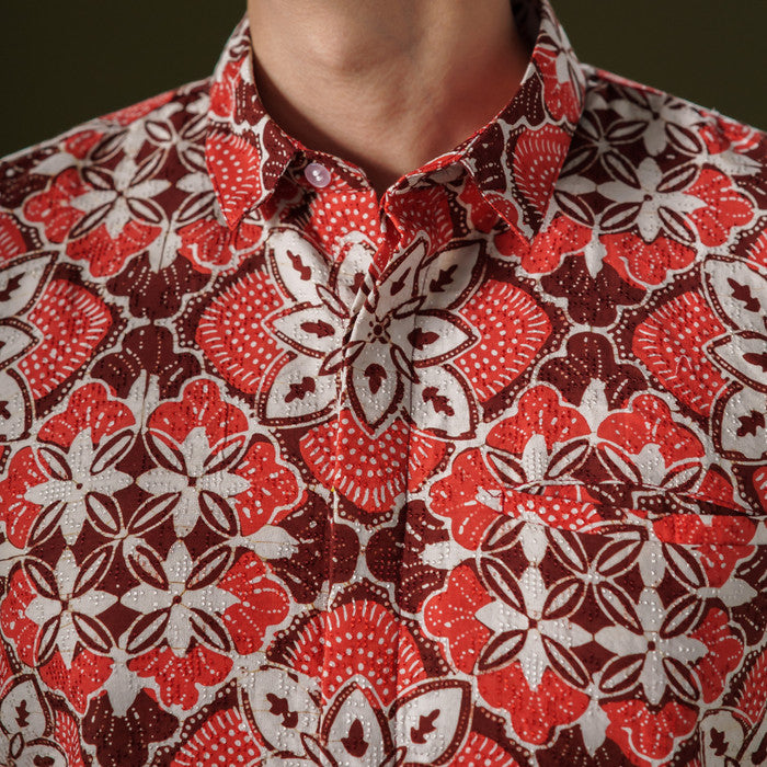 Merubi - Mandalas Kemeja Batik Pria Premium Lengan Pendek