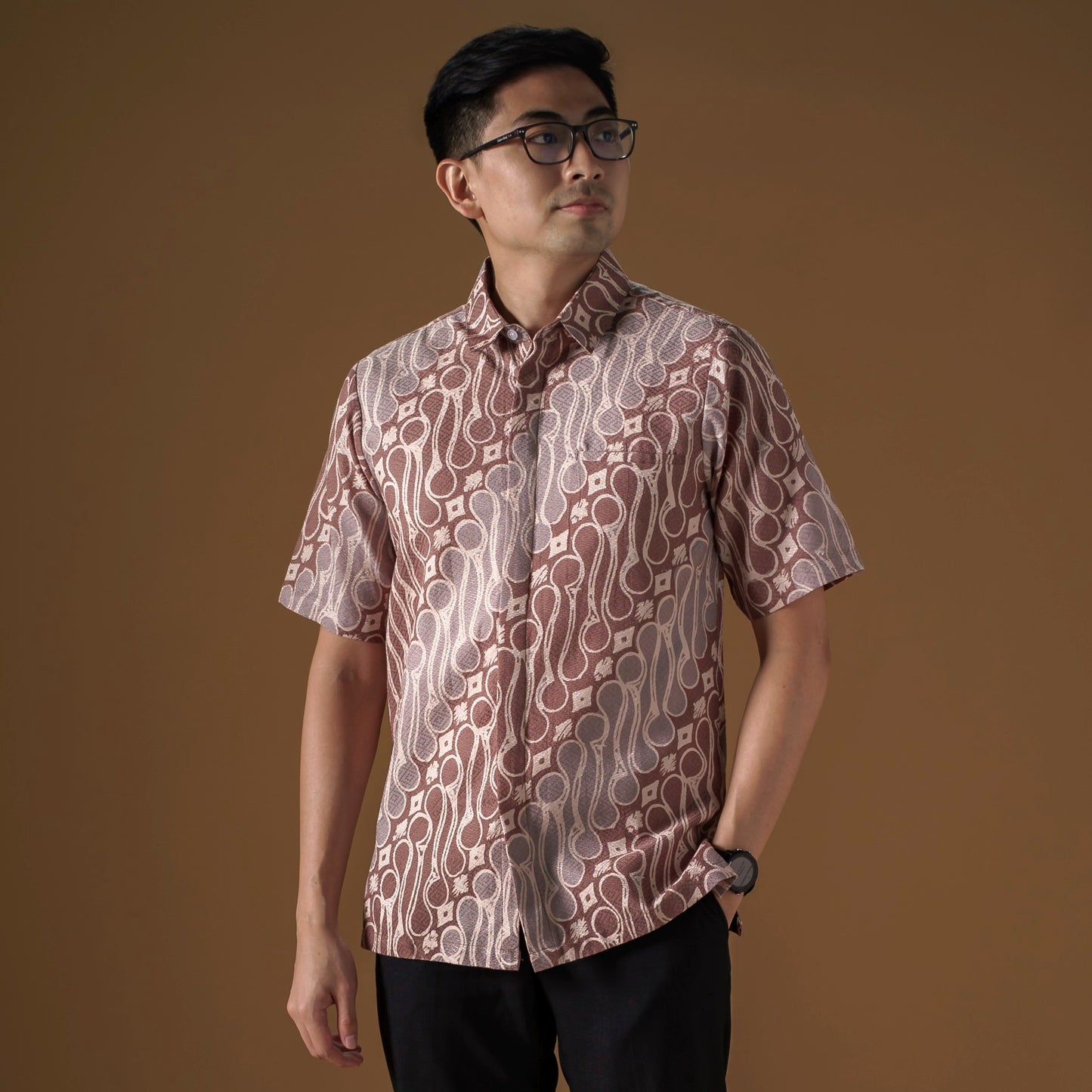 Parero - Mandalas Premium Men's Short Sleeve Batik Shirt
