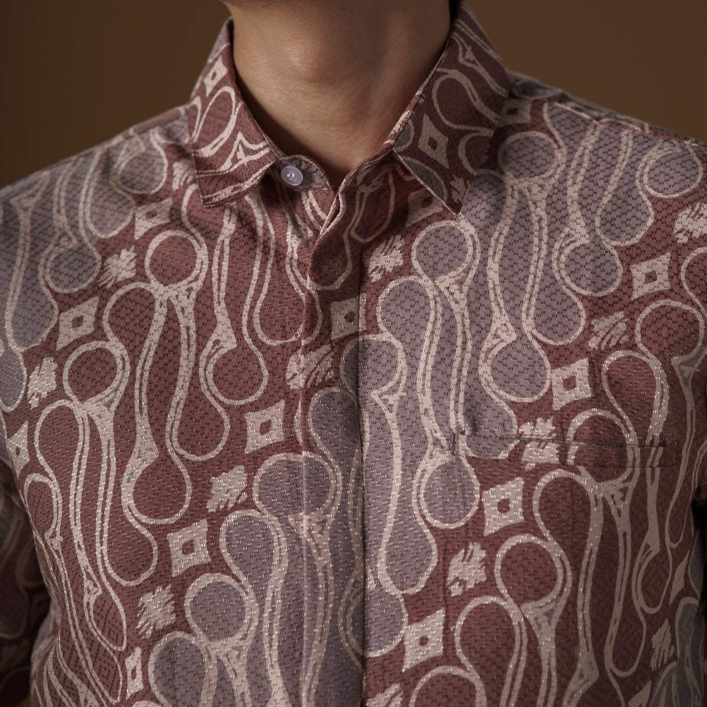 Parero - Mandalas Premium Men's Short Sleeve Batik Shirt