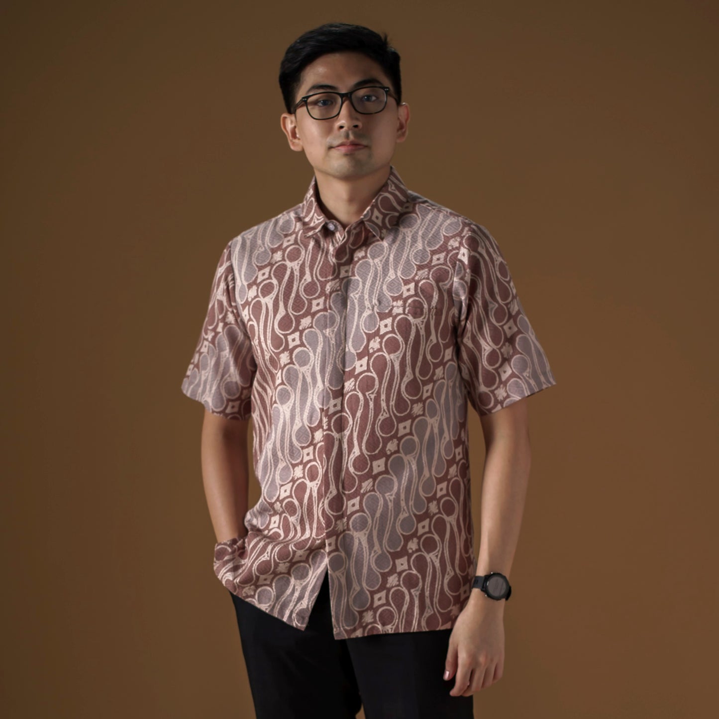 Parero - Mandalas Premium Men's Short Sleeve Batik Shirt
