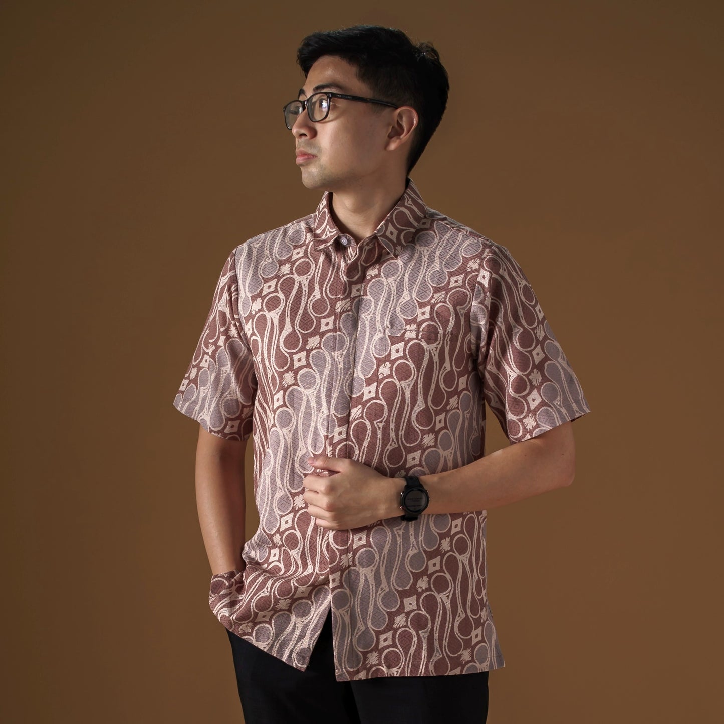 Parero - Mandalas Premium Men's Short Sleeve Batik Shirt