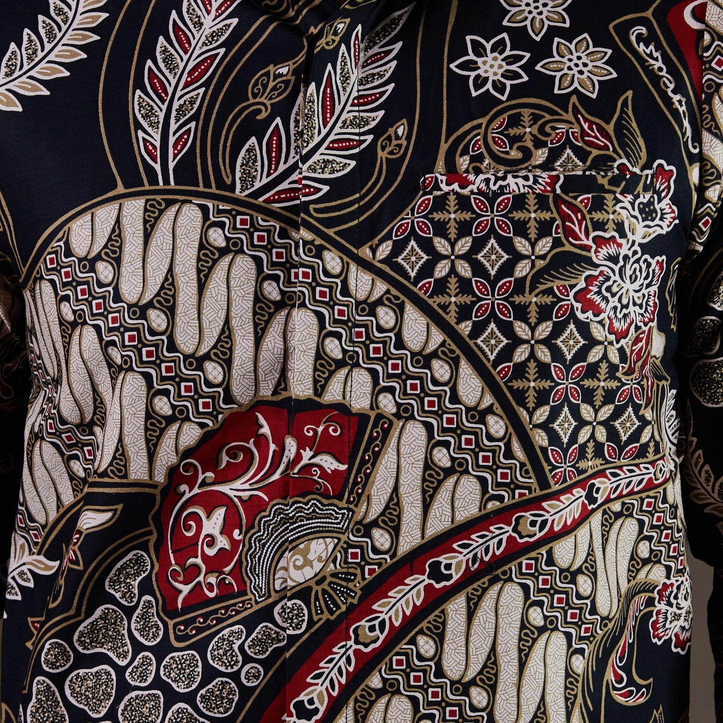Sencha - Mandalas Premium Men's Long Sleeve Batik Shirt