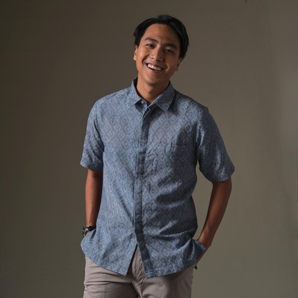 Firza - Mandalas Premium Men's Short Sleeve Batik Shirt