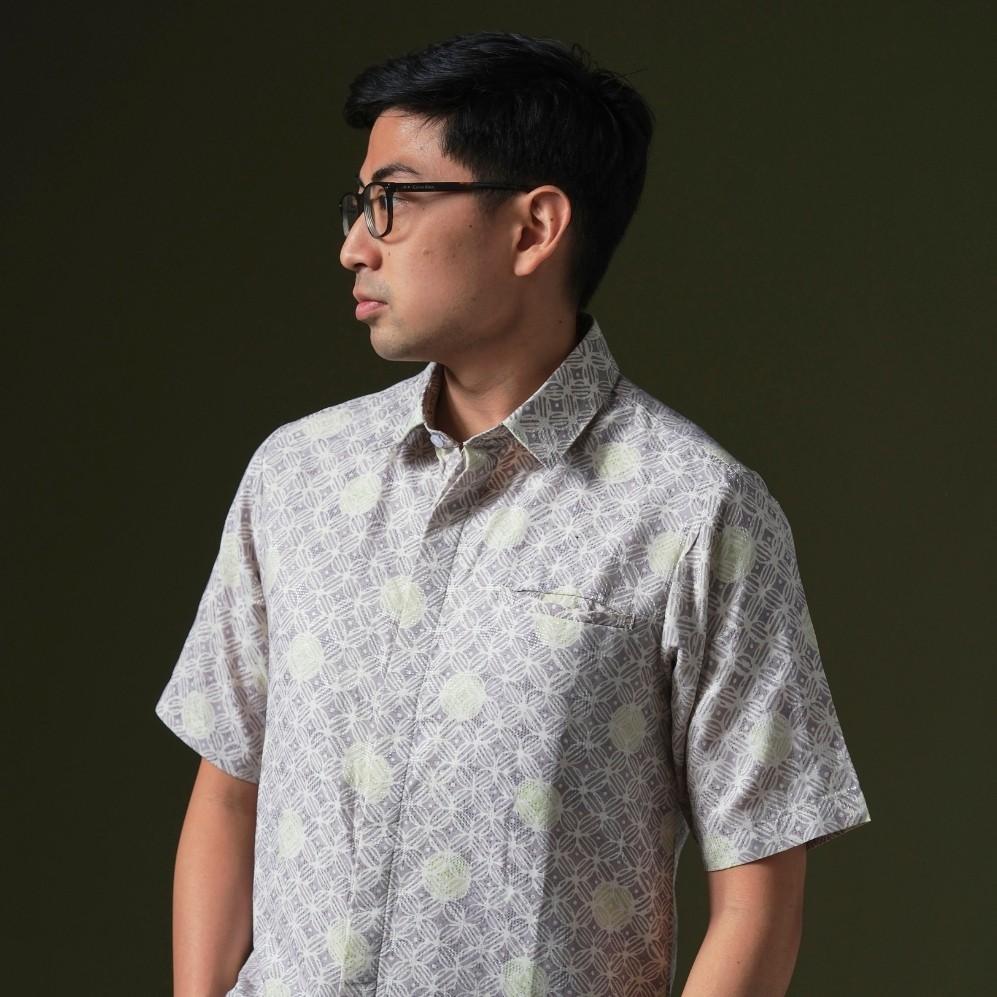 Kabalon - Mandalas Premium Men's Short Sleeve Batik Shirt