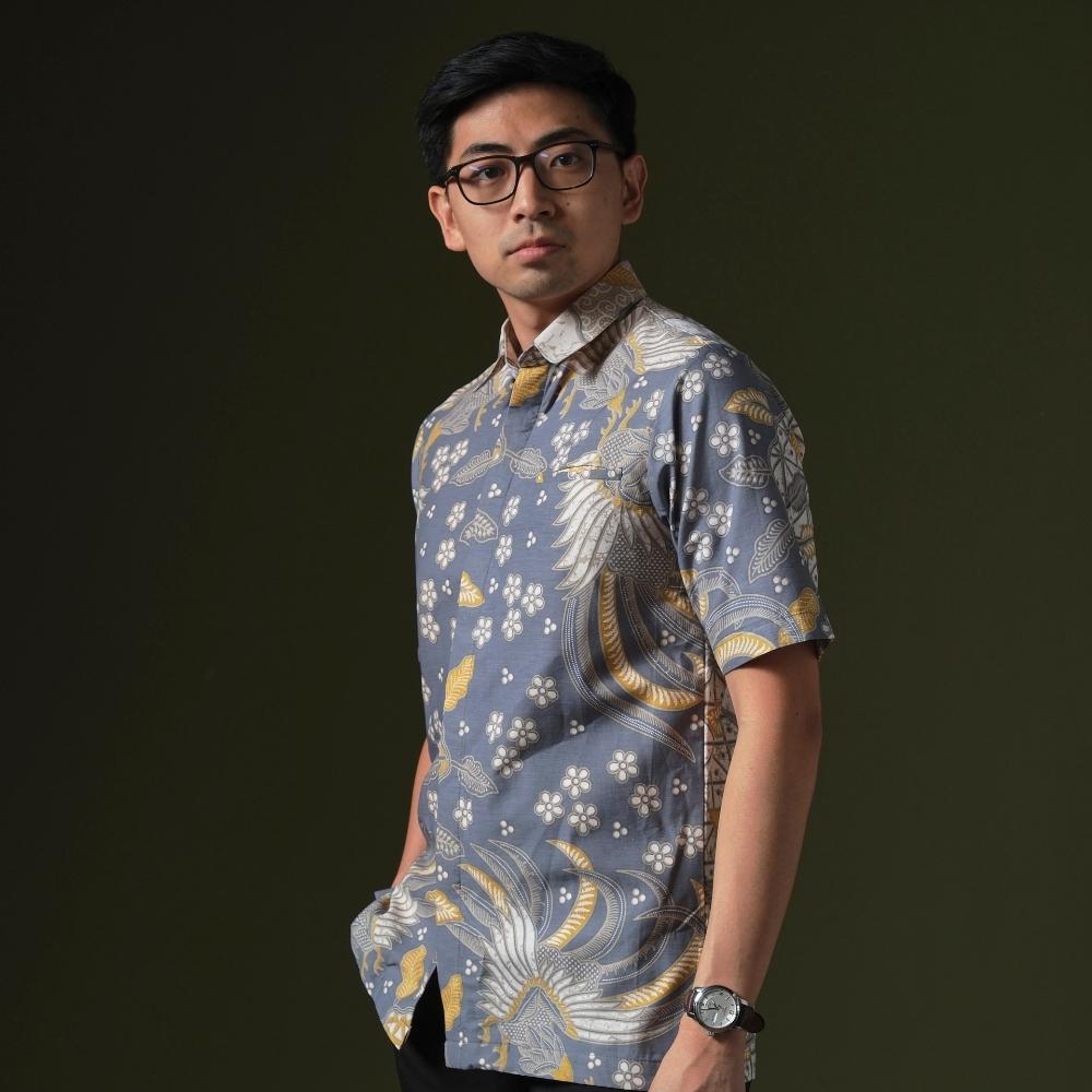 Simaranga - Mandalas Premium Men's Short Sleeve Batik Shirt