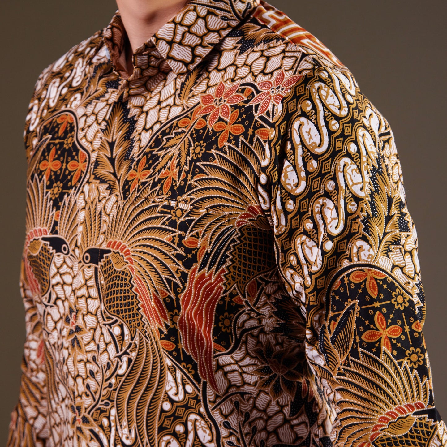 Matilda - Mandalas Premium Men's Long Sleeve Batik Shirt