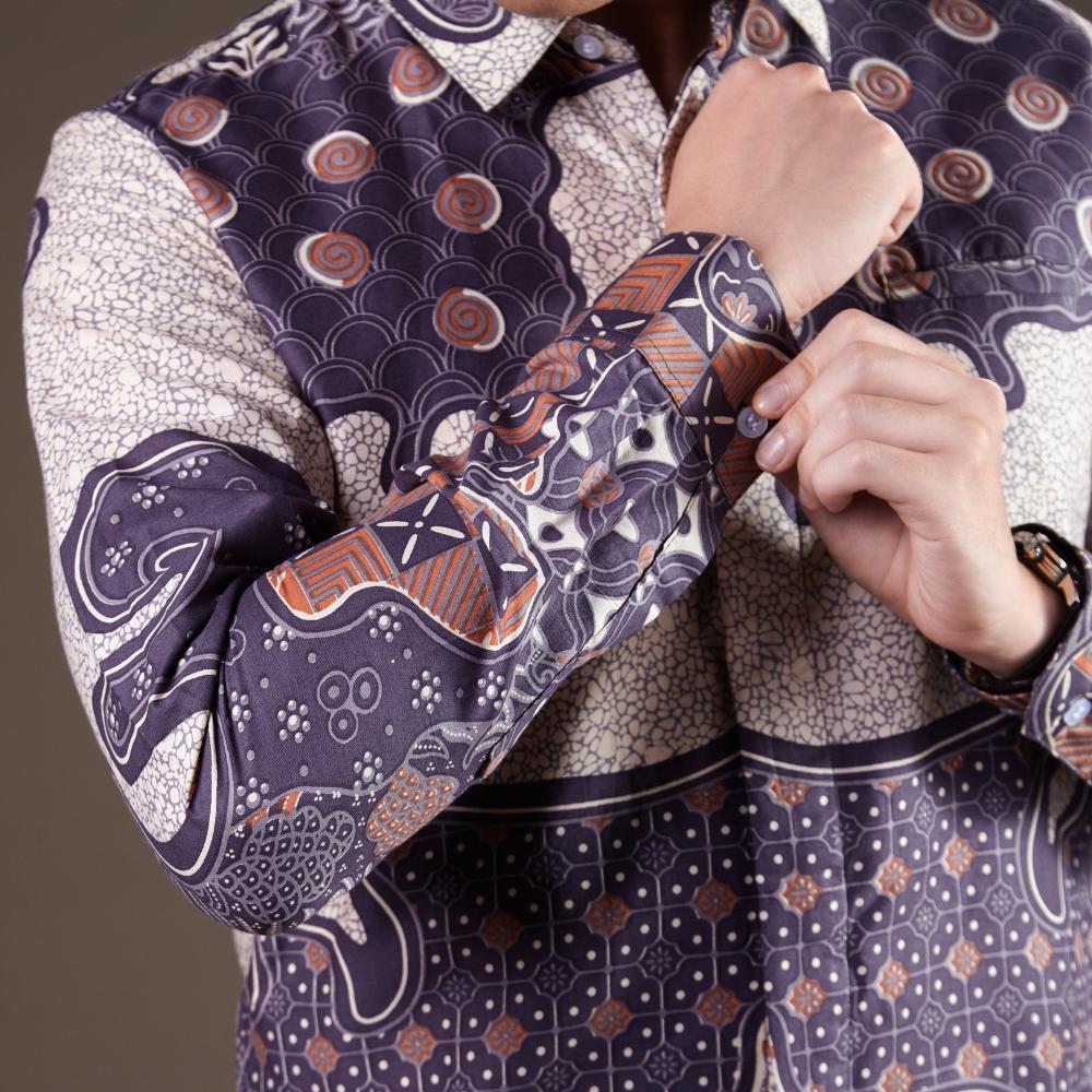 Dibsiren - Mandalas Premium Men's Long Sleeve Batik Shirt