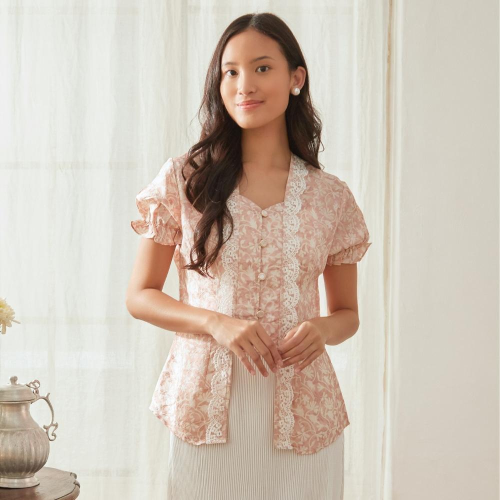 Sarina - Mandalas Baju Kerja Atasan Batik Blouse Wanita Modern
