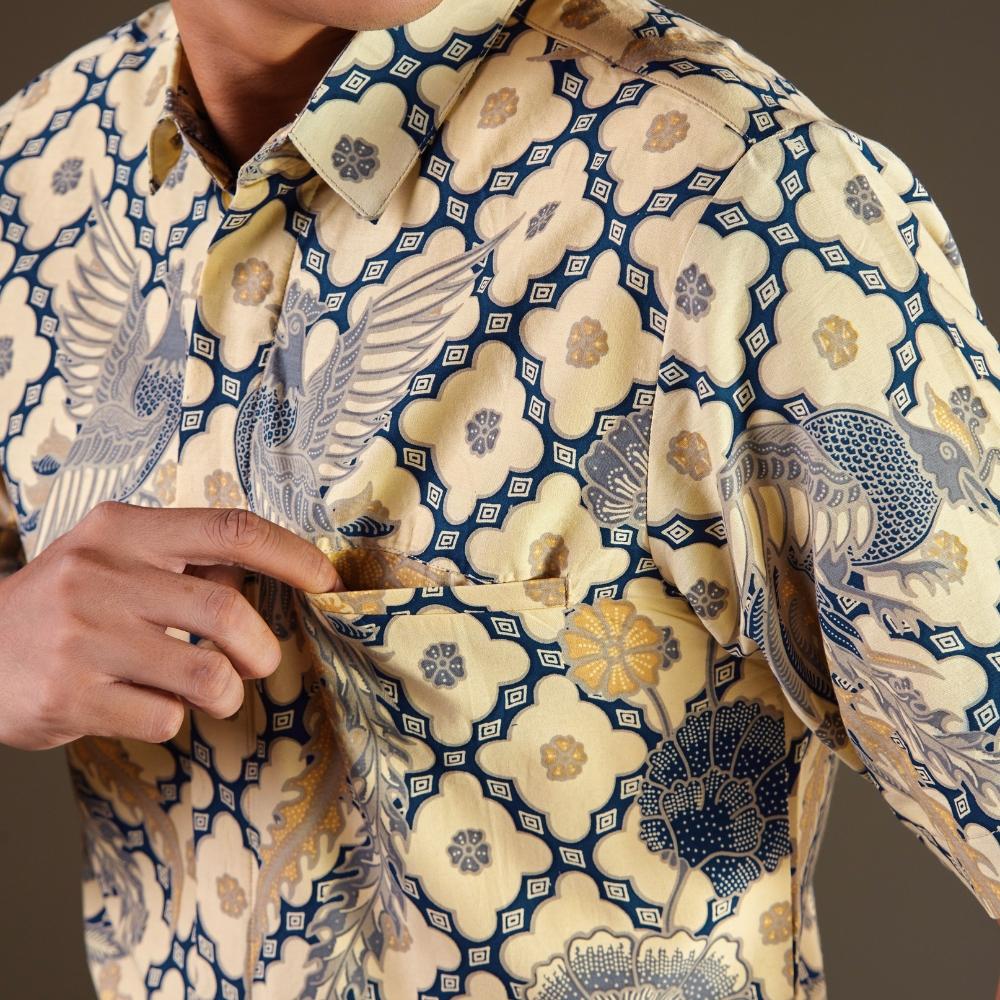 Kunavie - Mandalas Premium Men's Short Sleeve Batik Shirt