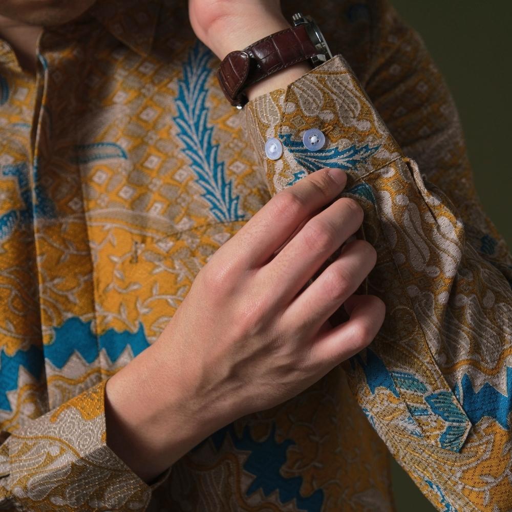 Kanarang - Mandalas Kemeja Batik Pria Premium Lengan Panjang