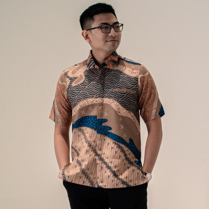 Cidaton - Mandalas Kemeja Batik Pria Premium Lengan Pendek