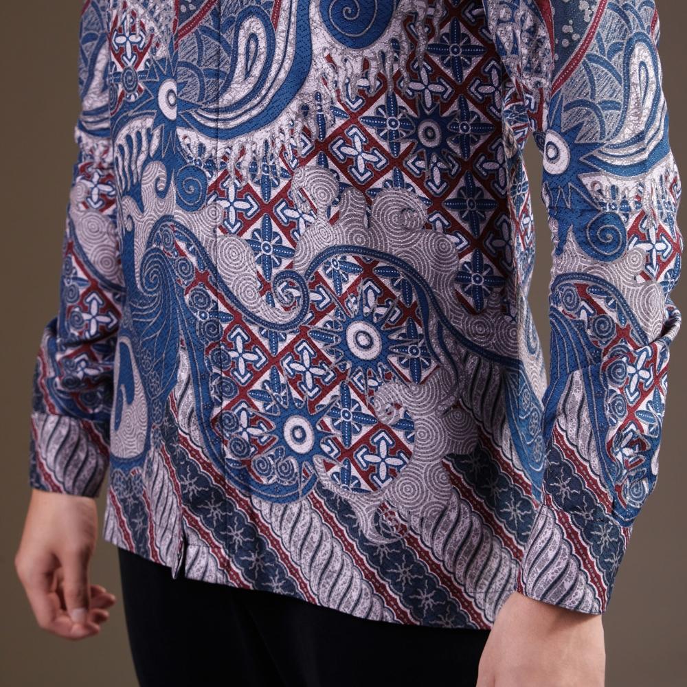 Yumatos - Mandalas Premium Men's Long Sleeve Batik Shirt