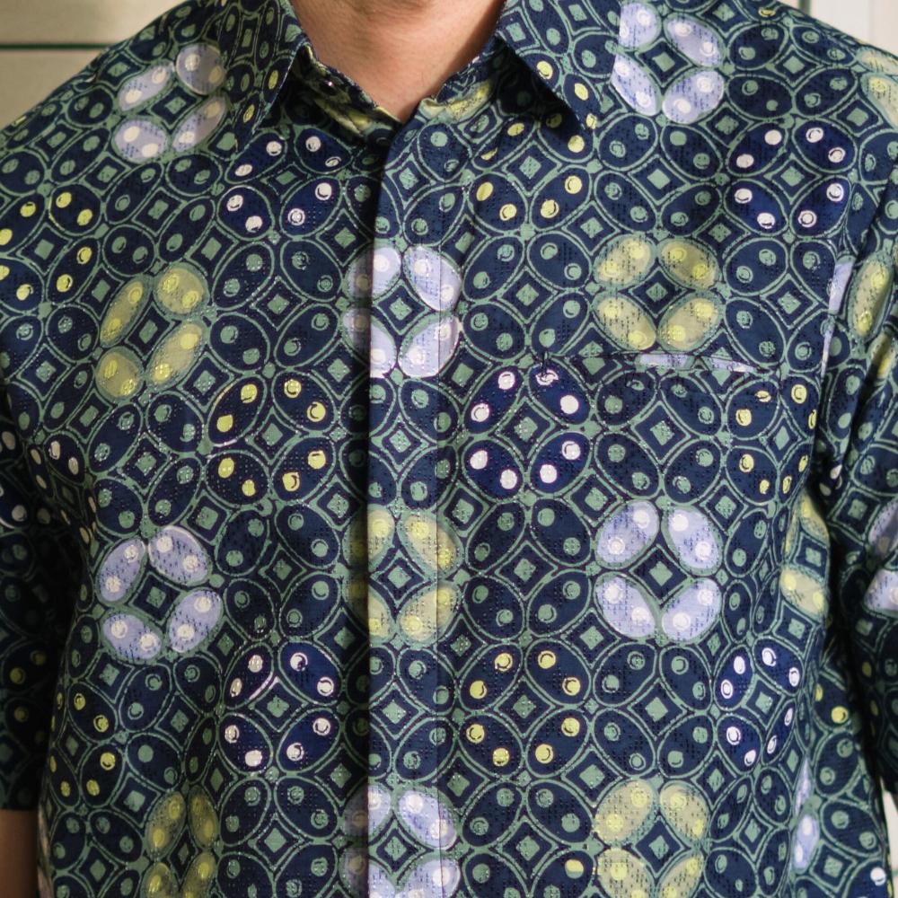 Kawujo - Mandalas Kemeja Batik Pria Premium Lengan Pendek
