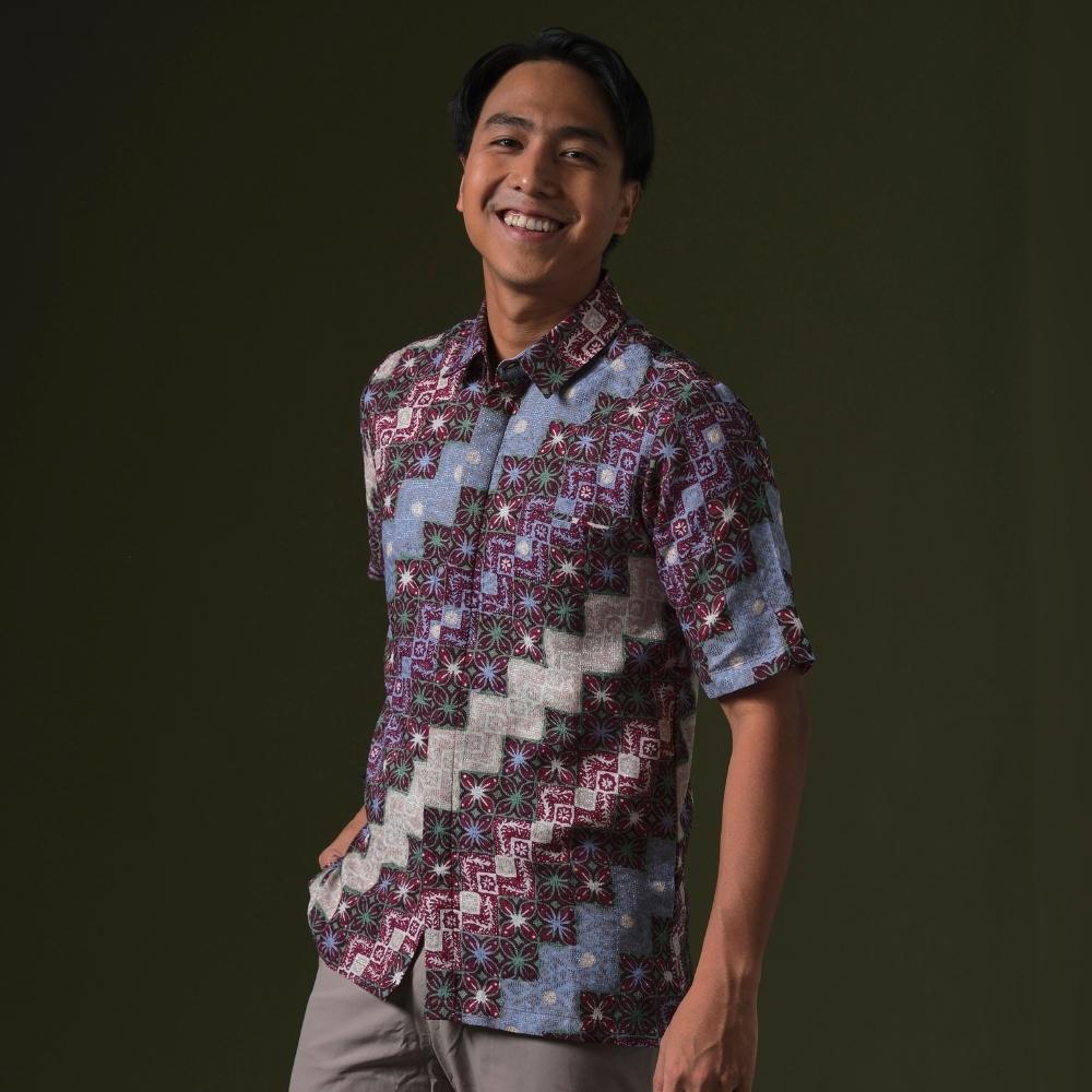 Dance - Mandalas Premium Men's Short Sleeve Batik Shirt