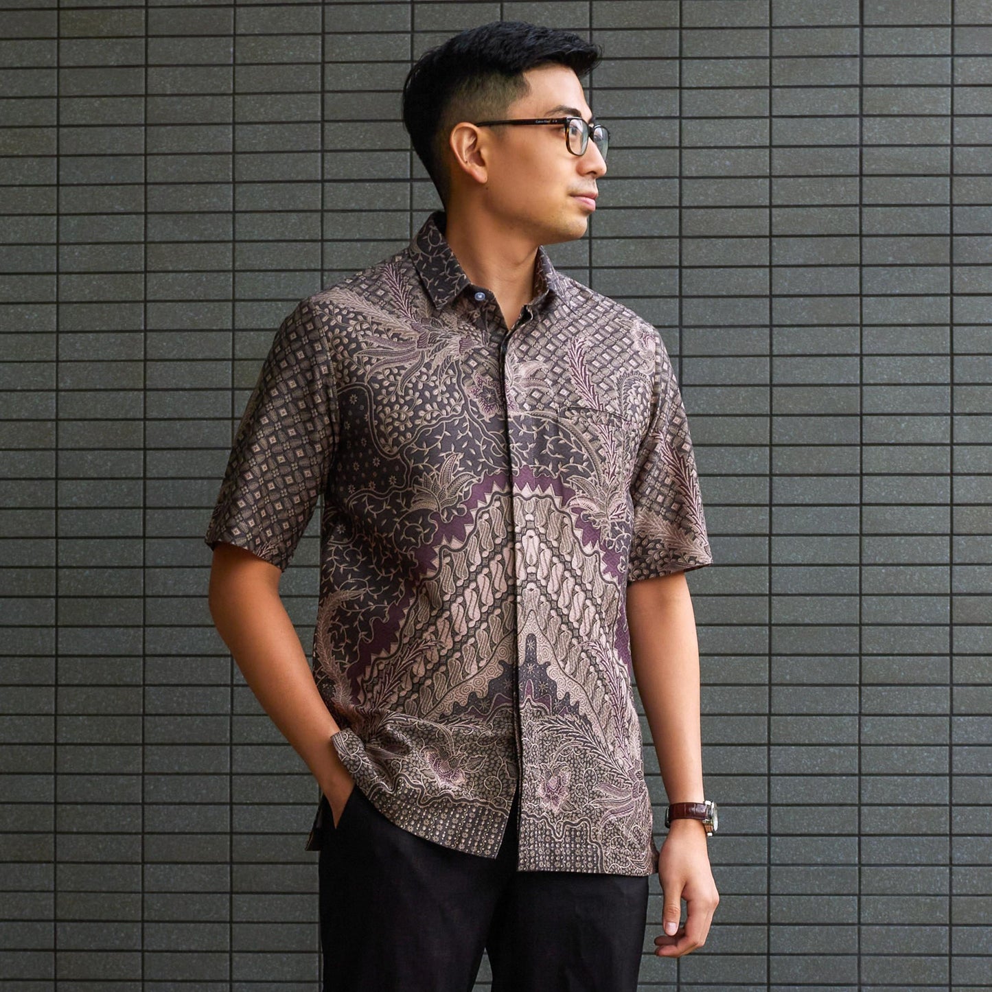 Kanavid - Mandalas Kemeja Batik Pria Premium Lengan Pendek