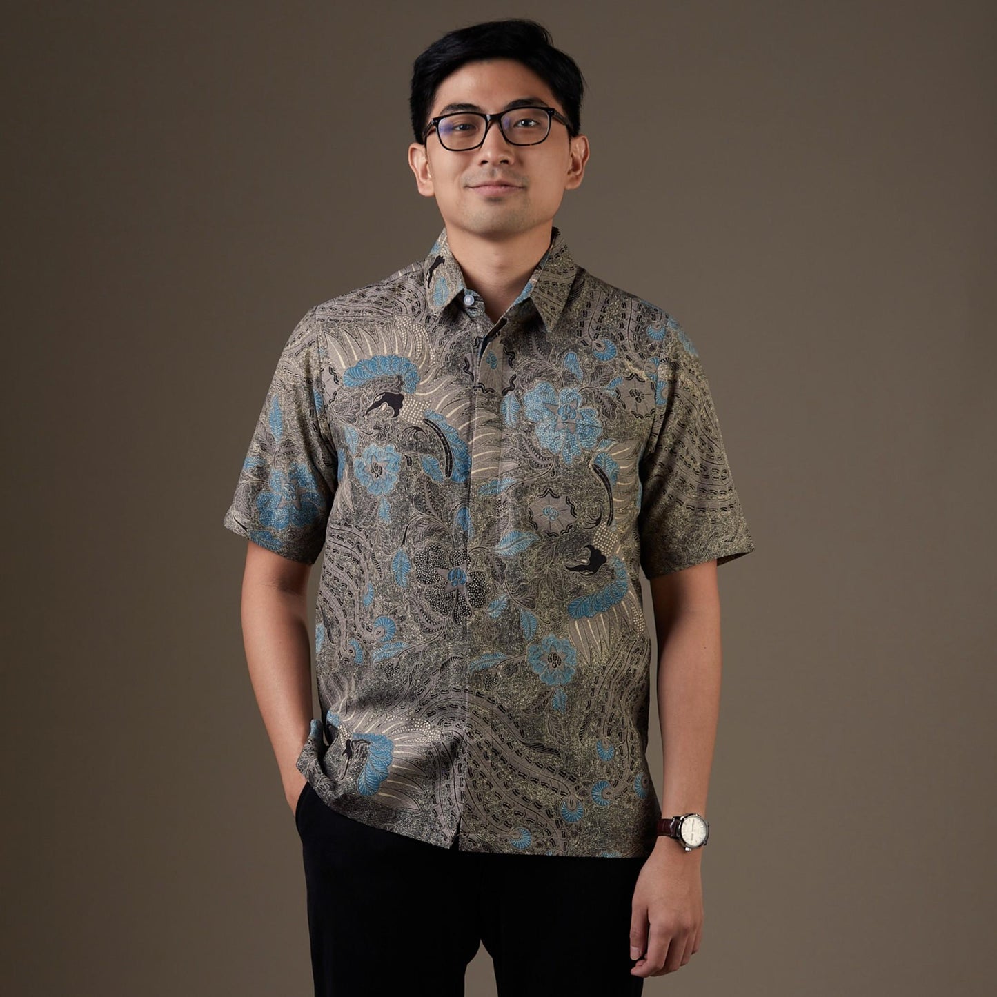 Cayablu - Mandalas Kemeja Batik Pria Premium Lengan Pendek