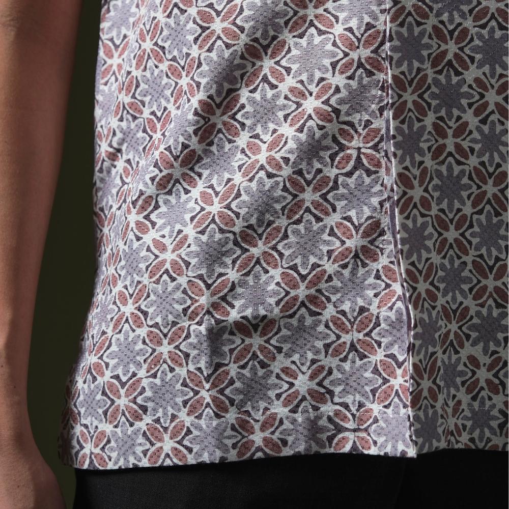 Amala - Mandalas Premium Men's Short Sleeve Batik Shirt