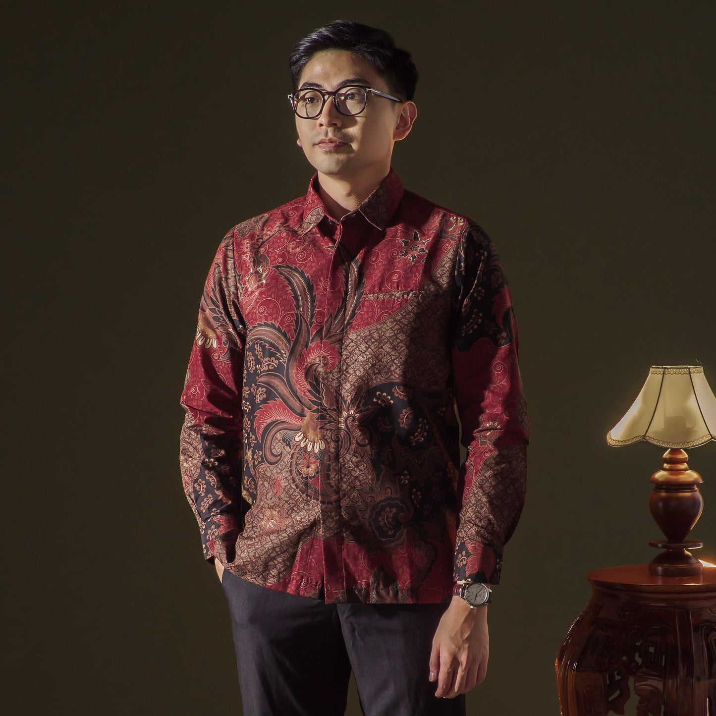 Lesmana - Mandalas Kemeja Batik Pria Premium Lengan Panjang