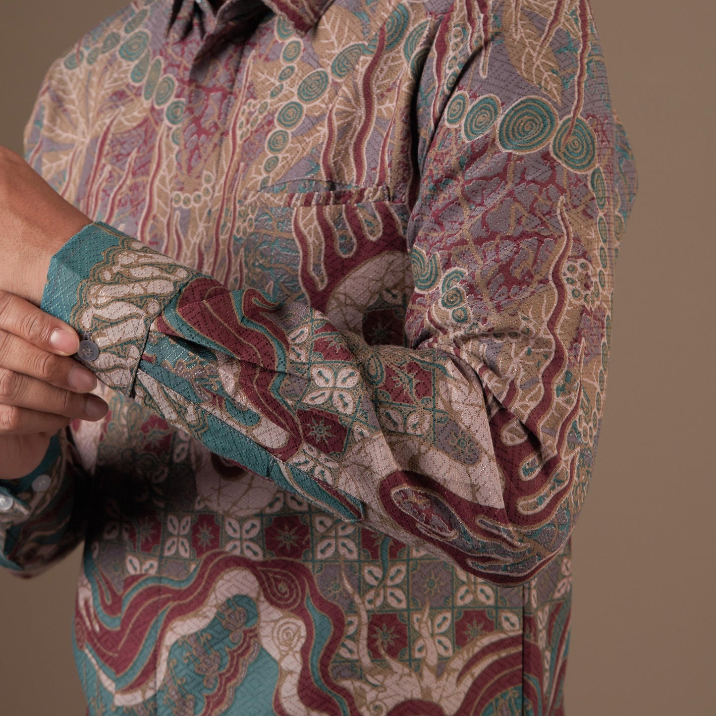 Firekan - Mandalas Kemeja Batik Pria Premium Lengan Panjang
